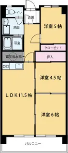 シャトレー壱號館【4階】の間取り