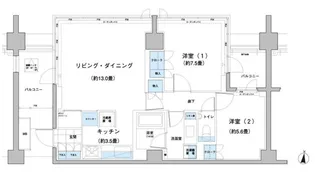 ガーデニエール砧レジデンス【8階】の間取り