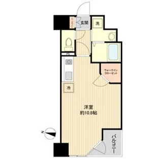 HF晩翠通レジデンス【9階】の間取り