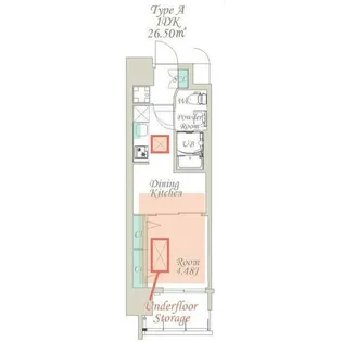 スプランディッド江東住吉【4階】の間取り