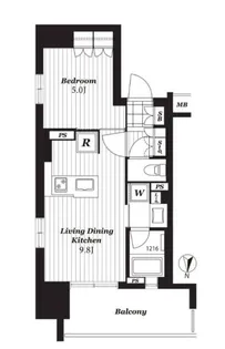 オープンレジデンシア栄伏見THE COURT【10階】の間取り