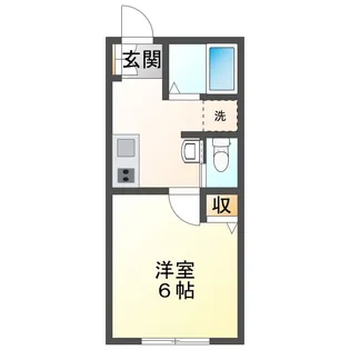 エスコート幕張【1階】の間取り