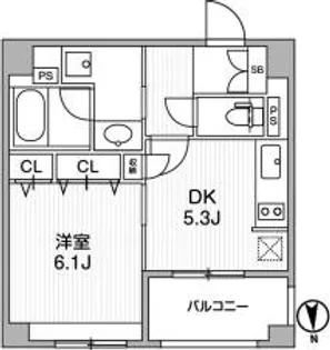 クリオ三田ラ・モード【2階】の間取り