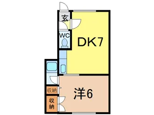 フローレンスミキB館【2階】の間取り