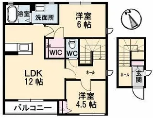 シャーメゾン・トパーズ S【2階】の間取り