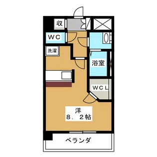 ウィッシュ・スクエア・イースト【3階】の間取り