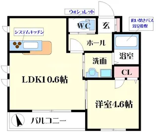 casa・mila 千里丘【2階】の間取り