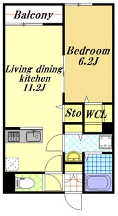 Entopia MAIHAMA【2階】の間取り