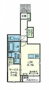 エムズ・ファースト【1階】の間取り