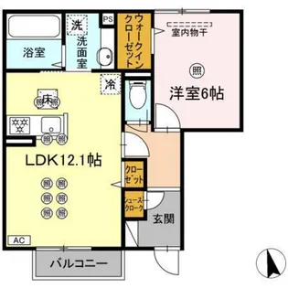 アルカンシェル【1階】の間取り