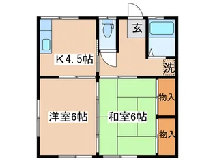 フラッツLL【2階】の間取り
