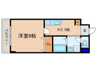 エクセレント中村III【1階】の間取り