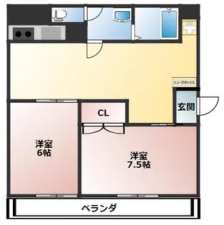 トキワ第2マンション【1階】の間取り