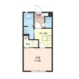 プリムヴェール【1階】の間取り