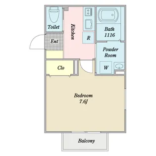 Lien八乙女【1階】の間取り