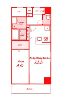 アルファスペース新横浜【10階】の間取り