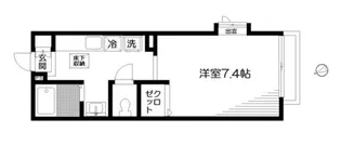 シャトレ北町【1階】の間取り