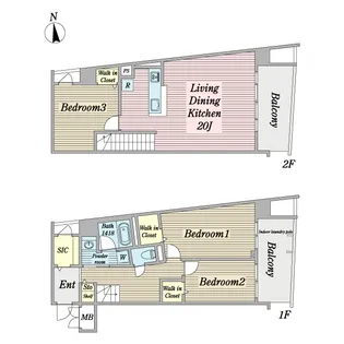 D-Carrara (ディ-カッラーラ)の間取り