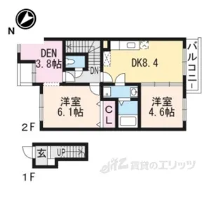 シャルマンWatamuki【2階】の間取り