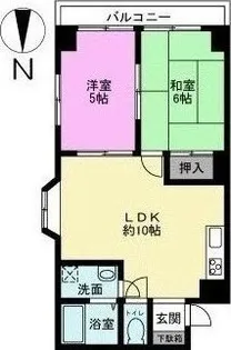 寿ハイツ【3階】の間取り