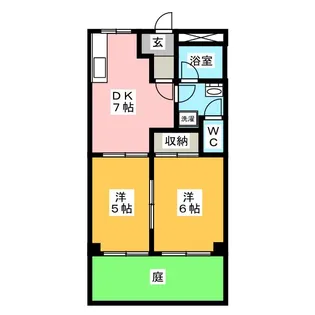 Mフィールド【1階】の間取り