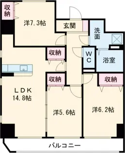 アマルフィーノ◎【5階】の間取り