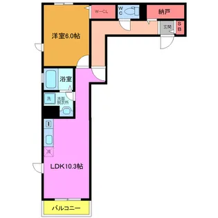 B・エポニー【2階】の間取り