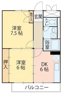 リエス上杉一丁目【4階】の間取り