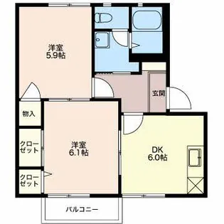 アンダンテ D【2階】の間取り