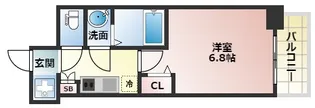 フォーリアライズ天王寺ヴァロール【7階】の間取り