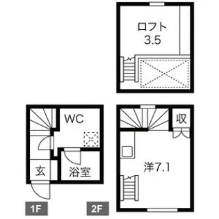 Cinq Poltes(サンクポルト)【1階】の間取り