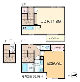 レソム新小岩【2階】の間取り
