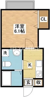 アミティ淵町【2階】の間取り