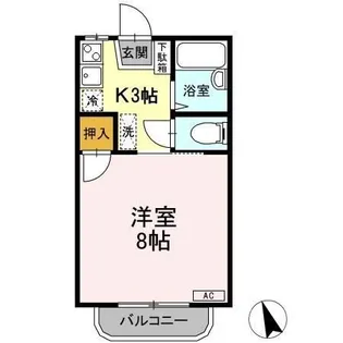 コーポあい A棟【2階】の間取り