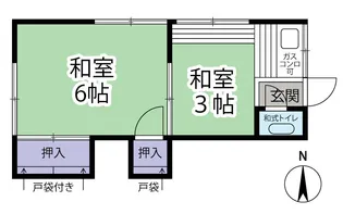 平井荘【2階】の間取り