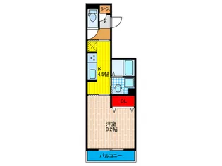 Wells HallII【2階】の間取り