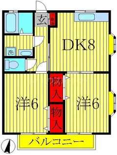 ラビズフォア【1階】の間取り