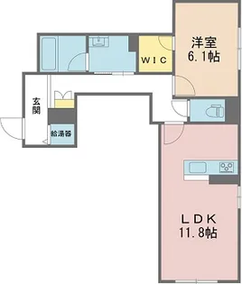 レフィアント高木【3階】の間取り