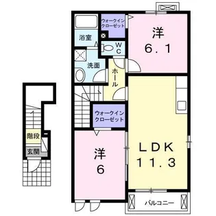 モルゲン ロートI【2階】の間取り