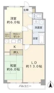 ウイング東葛西【1階】の間取り