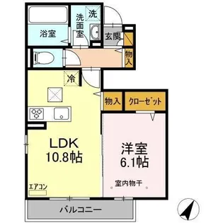 ウィステリア【1階】の間取り