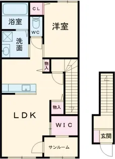 AFC RESIDENCE 中泉【2階】の間取り