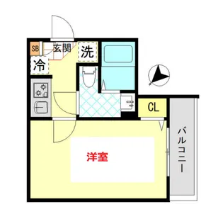 インベスト蒲田East7【3階】の間取り