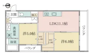 (シニア限定)ヘーベルヴィレッジ南浦和IV~春夏秋冬~【3階】の間取り