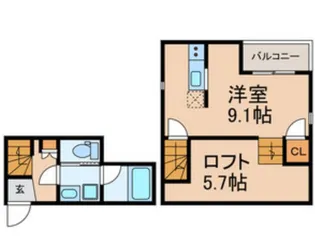 Garden Hills MATSUDO【2階】の間取り