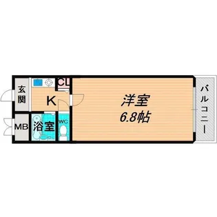 フローラル横堤【4階】の間取り