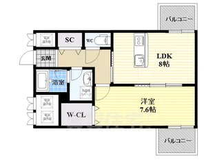 Lotus新大阪【3階】の間取り