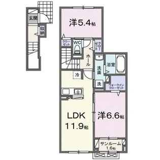 セージ2nd【2階】の間取り