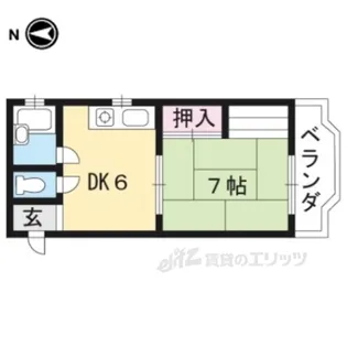 メゾンベルジュール【2階】の間取り