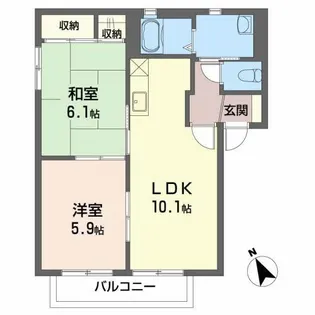 ファミール中田【1階】の間取り